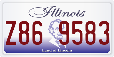 IL license plate Z869583