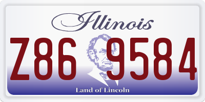 IL license plate Z869584