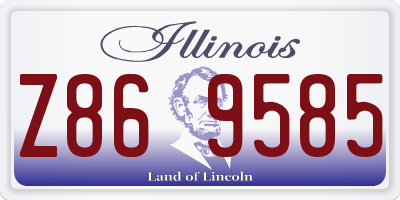 IL license plate Z869585