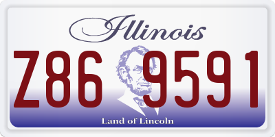 IL license plate Z869591