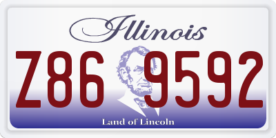 IL license plate Z869592