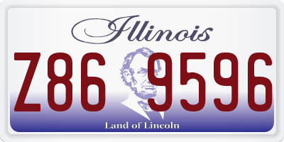 IL license plate Z869596