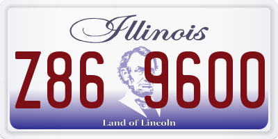 IL license plate Z869600