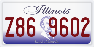 IL license plate Z869602