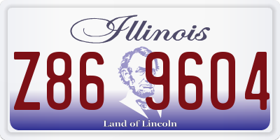 IL license plate Z869604