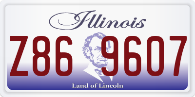 IL license plate Z869607