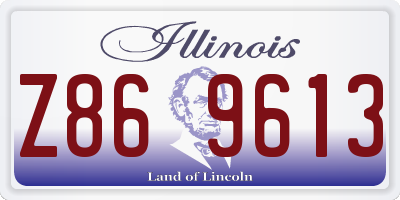 IL license plate Z869613