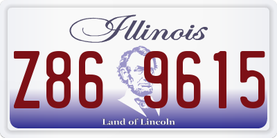 IL license plate Z869615