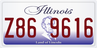 IL license plate Z869616