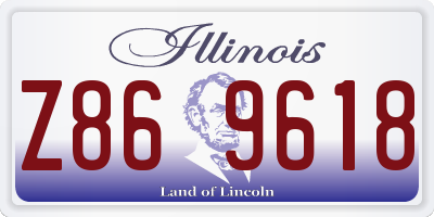 IL license plate Z869618