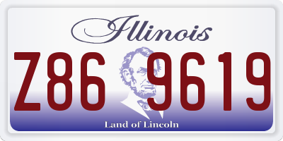IL license plate Z869619