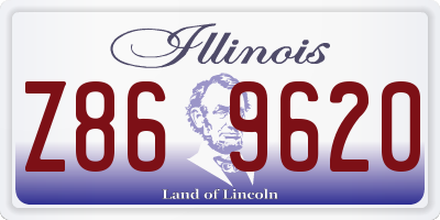 IL license plate Z869620
