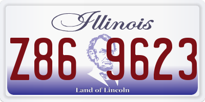 IL license plate Z869623