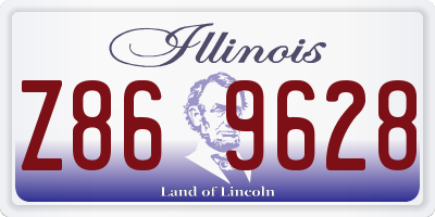 IL license plate Z869628