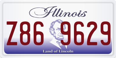 IL license plate Z869629
