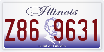 IL license plate Z869631