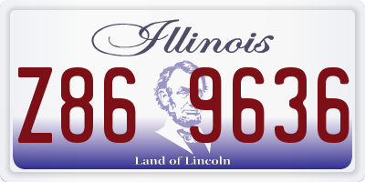 IL license plate Z869636