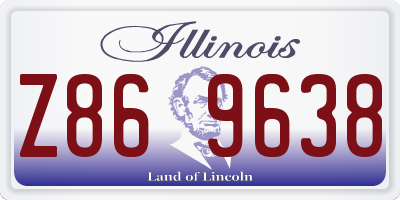 IL license plate Z869638