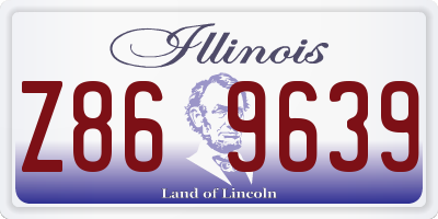 IL license plate Z869639
