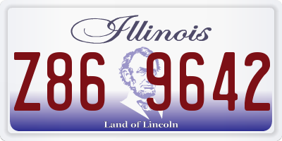 IL license plate Z869642