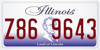 IL license plate Z869643