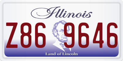 IL license plate Z869646