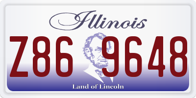 IL license plate Z869648