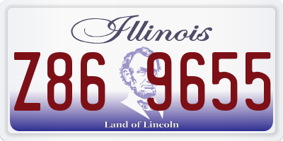 IL license plate Z869655