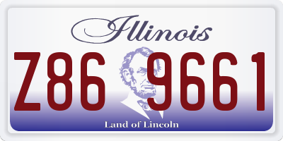 IL license plate Z869661