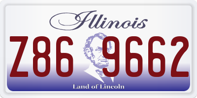 IL license plate Z869662