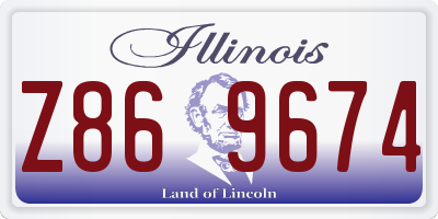 IL license plate Z869674