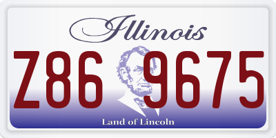 IL license plate Z869675