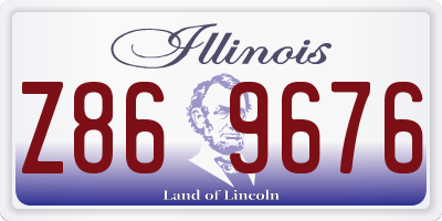 IL license plate Z869676