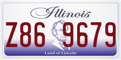 IL license plate Z869679