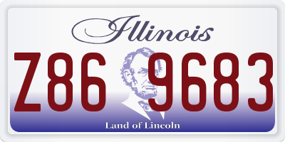 IL license plate Z869683
