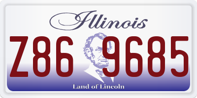 IL license plate Z869685