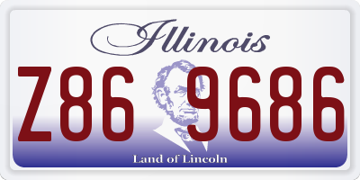 IL license plate Z869686
