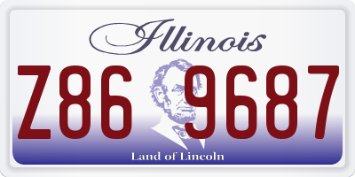 IL license plate Z869687