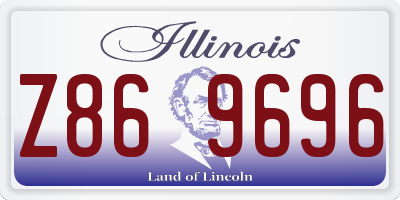 IL license plate Z869696