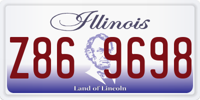 IL license plate Z869698