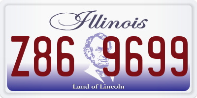 IL license plate Z869699