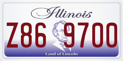 IL license plate Z869700