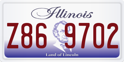 IL license plate Z869702