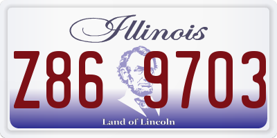 IL license plate Z869703