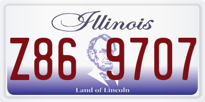 IL license plate Z869707