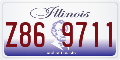 IL license plate Z869711