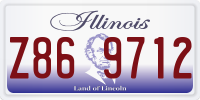 IL license plate Z869712