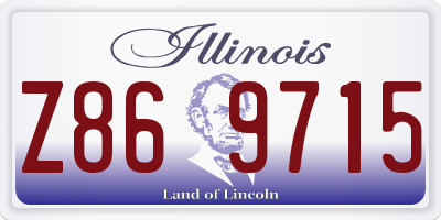 IL license plate Z869715