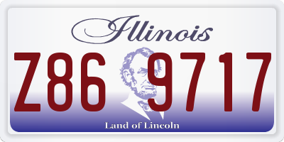 IL license plate Z869717