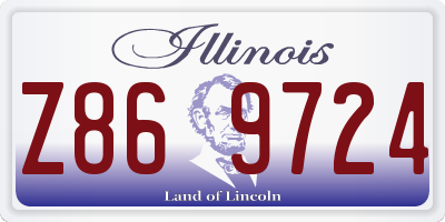 IL license plate Z869724